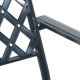 vidaXL Fotel ogrodowy Ciemnoszary Metal 56 x 65 x 89 cm Trwały 7