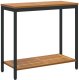 Stoliki na zewnątrz vidaXL Naturalne i czarne Drewno lite 80 x 35 x 75 cm 1