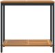 Stoliki na zewnątrz vidaXL Naturalne i czarne Drewno lite 80 x 35 x 75 cm 4