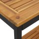 Stoliki na zewnątrz vidaXL Naturalne i czarne Drewno lite 80 x 35 x 75 cm 7