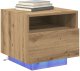vidaXL Stolik Nocny Artisan Oak Lite drewno Kompaktowy Przechowywanie 3
