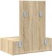 vidaXL Toaletka Dąb Sonoma Drewno inżynieryjne Średni Przechowywanie 8