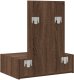 toaletka vidaXL brązowy dąb lite drewno dębowe 60 x 40 x 70 cm lustro 7