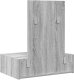 vidaXL Toaletka Szary Sonoma Płyta wiórowa 60 x 40 x 70 cm Toaletka 8