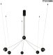 MOOSEE lampa wisząca OCTO 5 czarna 1