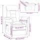 vidaXL Fotel Recliner Ciemnoszary Tkanina Standardowy Fotel Recliner 7