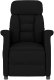 vidaXL Fotel rozkładany Czarny Skóra syntetyczna Średni 1