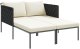 vidaXL Kremowy Leżak Poliester 115 x 153 x 69.5 cm Składany 2