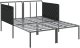 vidaXL Kremowy Leżak Poliester 115 x 153 x 69.5 cm Składany 5