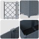 vidaXL Donice ogrodowe Jasnoszary Plastik 80 x 80 x 143 cm 6