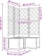 vidaXL Donice ogrodowe Jasnoszary Plastik 80 x 80 x 143 cm 7