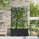 vidaXL Donice ogrodowe Czarny Plastik 80 x 40 x 143 cm Donice 1