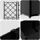 vidaXL Donice ogrodowe Czarny Plastik 80 x 40 x 143 cm Donice 7