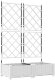 vidaXL Donice Ogrodowe Biała Plastikowa 80 x 40 x 125.5 cm Donice 1