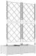 vidaXL Donice Ogrodowe Biała Plastikowa 80 x 40 x 125.5 cm Donice 5