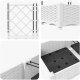 vidaXL Donice Ogrodowe Biała Plastikowa 80 x 40 x 125.5 cm Donice 6
