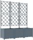 vidaXL Donice ogrodowe Jasnoszary Poliżywica 120 x 40 x 143 cm Donice 2