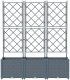 vidaXL Donice ogrodowe Jasnoszary Poliżywica 120 x 40 x 143 cm Donice 4