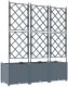 vidaXL Donice ogrodowe Jasnoszary Poliżywica 120 x 40 x 143 cm Donice 6