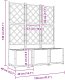 vidaXL Donice ogrodowe Jasnoszary Poliżywica 120 x 40 x 143 cm Donice 8