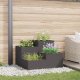 vidaXL Donica ogrodowa Czarna Metalowa 100 x 100 x 60 cm Donice Donica 1