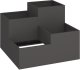 vidaXL Donica ogrodowa Czarna Metalowa 100 x 100 x 60 cm Donice Donica 1