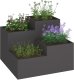 vidaXL Donica ogrodowa Czarna Metalowa 100 x 100 x 60 cm Donice Donica 2