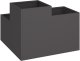 vidaXL Donica ogrodowa Czarna Metalowa 100 x 100 x 60 cm Donice Donica 4
