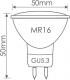 Whitenergy żarówka LED GU5.3, 10 x SMD 2835, 5W, mleczne, MR16 (10367) 1