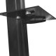 HAGOR CPS - Glass Shelf AV-Ablage kombinierbar mit S�ulen der HAGOR comPROnents Serie 450x260mm BxT 7,5kg max. Traglast 2