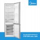 Midea Refrigerator | MERB276FGE02A | Energy efficiency class E | Free standing | Combi | Height 180 cm | No Frost system | Fridge net capacity 199 L | Freezer net capacity 71 L | 41 dB | Stainless steel 1