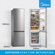 Midea Refrigerator | MERB276FGE02A | Energy efficiency class E | Free standing | Combi | Height 180 cm | No Frost system | Fridge net capacity 199 L | Freezer net capacity 71 L | 41 dB | Stainless steel 4