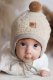 Zaffiro - Czapeczka Tulip 100% wełna - Baranek M (6-12m) Beige U 2