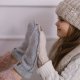 Zaffiro - Rękawiczki dla dorosłych Wełna premium S/M Beige U 2