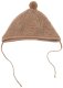 Zaffiro - Czapeczka Tulip 100% wełna - Baranek M (6-12m) Brown U 4