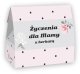 BOX zestaw prezentowy dla mamy "Kochana Mama". Najlepszy prezent upominek na Dzień Matki - zestaw herbat, świeca sojowa czekoladowa fanaberia, filiżanka ze spodkiem, kawa śmietankowa 200g, zestaw kaw 5