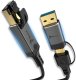 Kabel USB Reagle USB-A - RJ-45 2 m Czarny 1