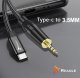 Kabel USB Reagle USB-C - mini Jack 3.5 mm 1 m Czarny 6