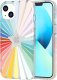 T21-9348 Tech21 EvoArt for iPhone 13 - Rainbow Sunburst 1