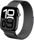 Crong Milano Steel - Pasek ze stali nierdzewnej do Apple Watch 38/40/41/42 mm (grafitowy) 1