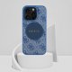 Etui Guess 4G Circle Classic Logo        MagSafe do iPhone 16 Pro Max niebieski 10