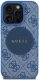 Etui Guess 4G Circle Classic Logo        MagSafe do iPhone 16 Pro Max niebieski 2