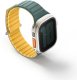 UNIQ pasek Revix Evo Apple Watch Series1/2/3/4/5/6/7/8/9/SE/SE2/Ultra/Ultra2 42/44/45/49mm Reversible Magnetic zielono-żółty/viridian green-burnt yellow 1
