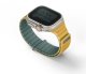 UNIQ pasek Revix Evo Apple Watch Series1/2/3/4/5/6/7/8/9/SE/SE2/Ultra/Ultra2 42/44/45/49mm Reversible Magnetic zielono-żółty/viridian green-burnt yellow 2