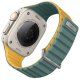 UNIQ pasek Revix Evo Apple Watch Series1/2/3/4/5/6/7/8/9/SE/SE2/Ultra/Ultra2 42/44/45/49mm Reversible Magnetic zielono-żółty/viridian green-burnt yellow 3