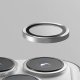 UNIQ Optix Aluminium Camera Lens Protector iPhone 16 Pro 6.3" / 16 Pro Max 6.9" titanium grey szkło na obiektyw aparatu z aplikatorem 4