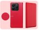 ETUI Z KLAPKĄ DO XIAOMI REDMI NOTE 14 5G CZERWONE ZAMYKANE MAGNETYCZNE CASE 3