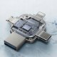 yesido Flash Disk FL15 4w1 OTG Adapter USB3.0, 16GB, SILVER / SREBRNY 3