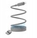 yesido Magnet. Kabel CA174 12W USB-iP 1m 2.4A, GRAY / SZARY 1