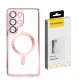 Etui Wozinsky Electroplated Case z Magsafe na Samsung Galaxy S25 - różowe 1